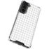 White Grid Galaxy S21 FE Clear Case
